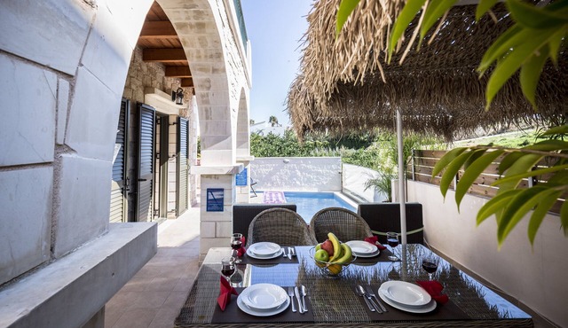 Luxury 2 villas at Chania, parking-pool, 150m from sea.