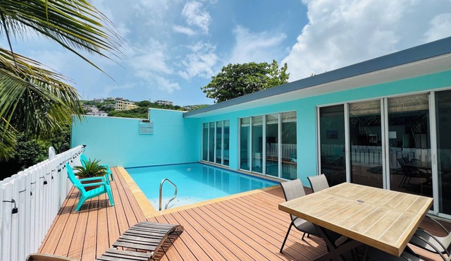 Luxury Beachside Escape with Private Pool and Generator! in St Thomas