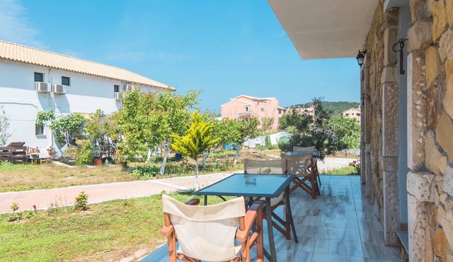 'Mirage Arillas Studio Type B11' with Sea View, Shared Pool & Wi-Fi