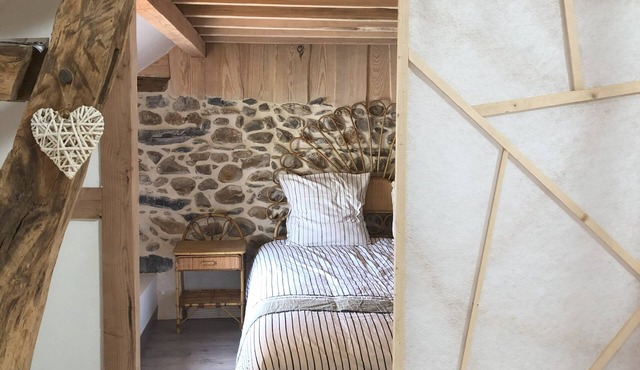 Mixed dormitory at the hostel for groups or families of up to 8 people. in La Barthe-de-Neste