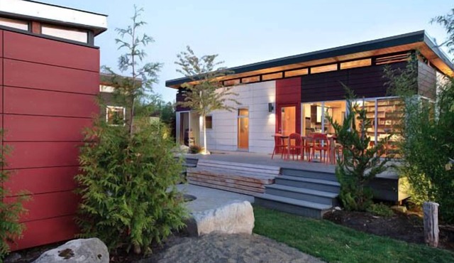 Modern Cottage Compound With Decks And Outdoor Fire Pit in Port Townsend