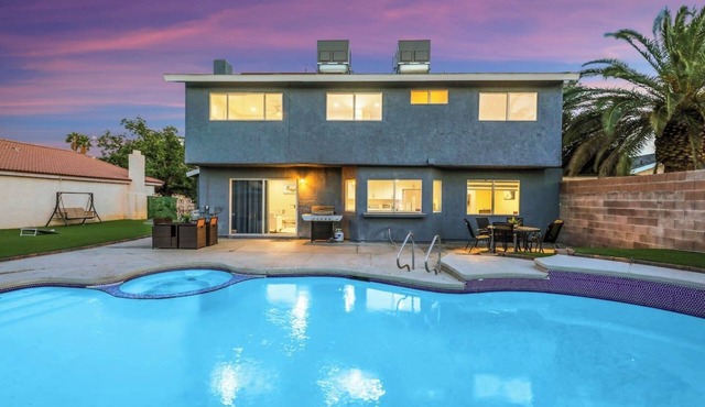 Modern Oasis | Heated Pool on Request & Game Room in Spring Valley