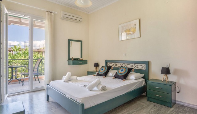 Odysseia Room 1 - 2 Min Walk to Beach, 2 Adults, Terrace, Wi-Fi & AC