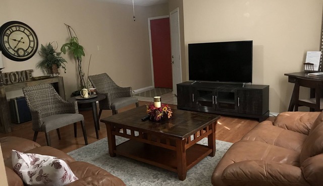 ⭐️ Private Modern-Rustic home with green belt view. Military Discount Available! in San Antonio