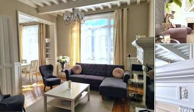 REMARKABLE VILLA CABOURG center, 100m from the beach, renovated, garden, terrace in Cabourg