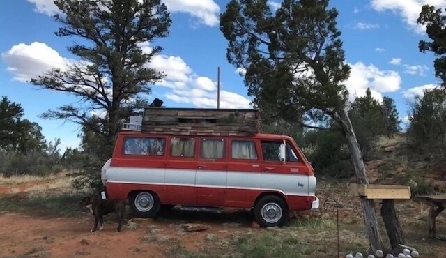 Step back in time with The 70s Rock N Roll Camper Van, where nostalgia meets outdoor adventure. in Monticello