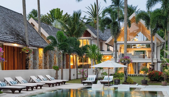 Top 1% Beachfront Estate: FREE Jet Skis, Car, Private Chef/Full Nursery Archive in Koh Samui