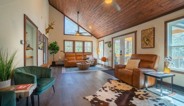 Upscale Helen Cabin on 1 Wooded Acre in White County