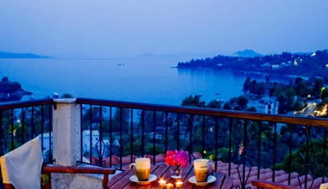 Villa kavourakia studio with sea view