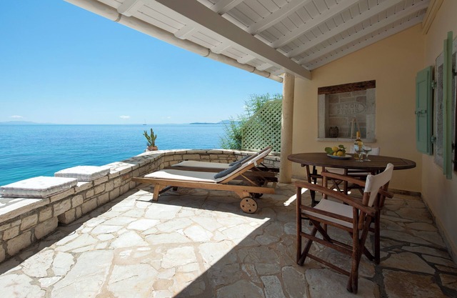 Private Villa Directly On Water Front Of kaminaki beach, Corfu