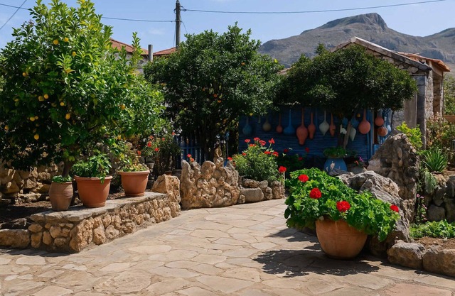Rhodes Archaggelos Escape-Nest Among Garden