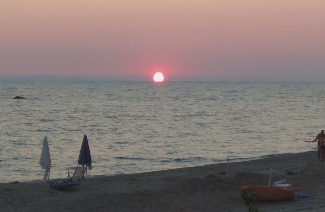 Right next to the sea
