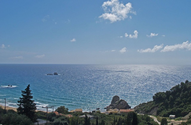 Studio Apartments Swimming Pool and sea view on Pelekas Beach