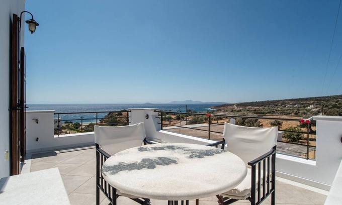 Naxos Apartment | Apartment 'Cozy Private Panoramic Seaview' with Sea View, Wi-Fi and Air Conditioning