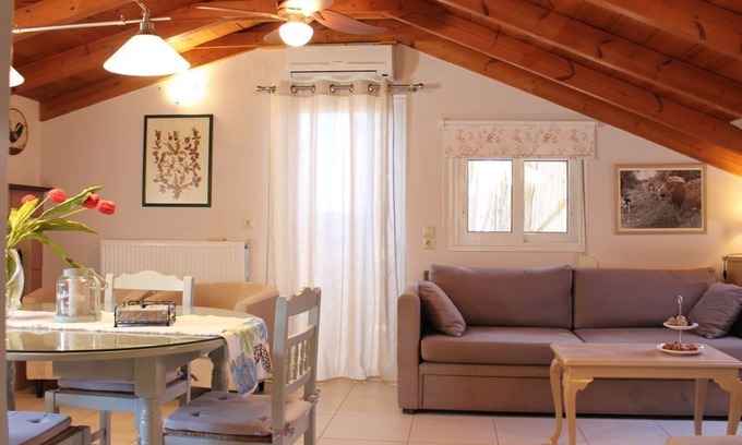 Kalamata Apartment | Cozy loft with unlimited view 5' from the sea/city center