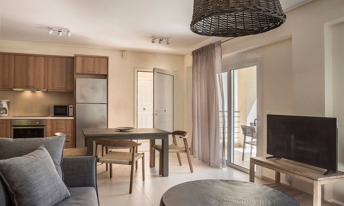 Karavomylos Villa | Deluxe Kefalonia Apartment | Apartment Canella | 1 Bedroom | Outdoor Pool |.