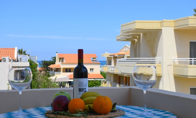Agia Apartment | Litinas Apartment 1 with pool & balcony with pool view