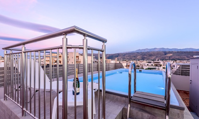 Chania Town Apartment | Luxury apartment in city center with rooftop swimming pool