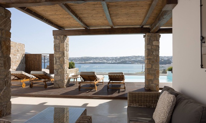 Kanalia Apartment | Luxury Apartment with Private Pool, wide Veranda and Sea View