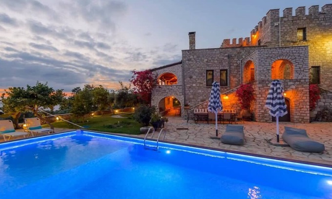 Kalamata Villa | Once Upon a Time - A Castle of Magical Sunsets