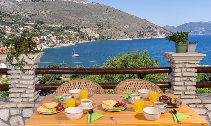 Agia Efimia Apartment | Penelope - Luxury Stone Apartments with stunning view