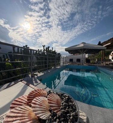 Kounelion Villa | Stone Heaven Villa -Poolside BBQ & Fresh Herbs