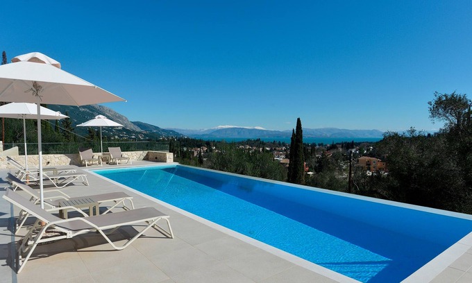 Kato Korakiana Apartment | Stylish very private villa apartment. Panoramic views. Infinity pool.