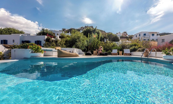 Maragas Villa | Villa 'Blue' 10 pax Private Infinity Pool Beach Hotel Villa Paradise Naxos