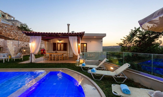 Achlades Villa | Villa in Crete with Private Pool & Beaches Nearby