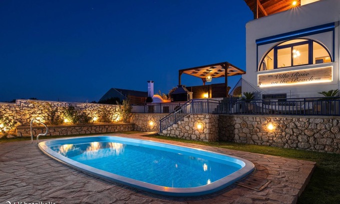 Afandou Villa | Villa Rose on the beach