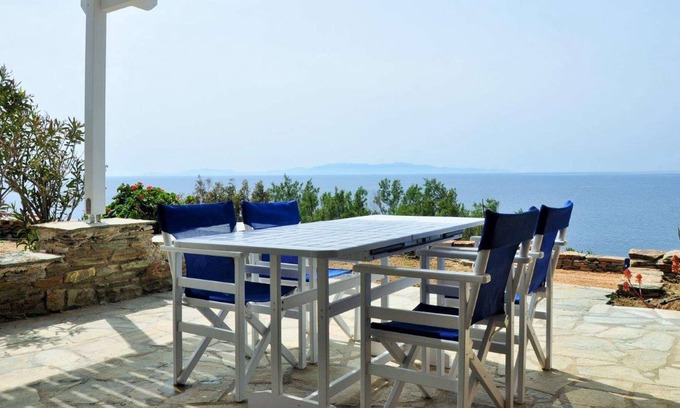 Tinos House | Windmill and houses by the sea // Stavros Bay