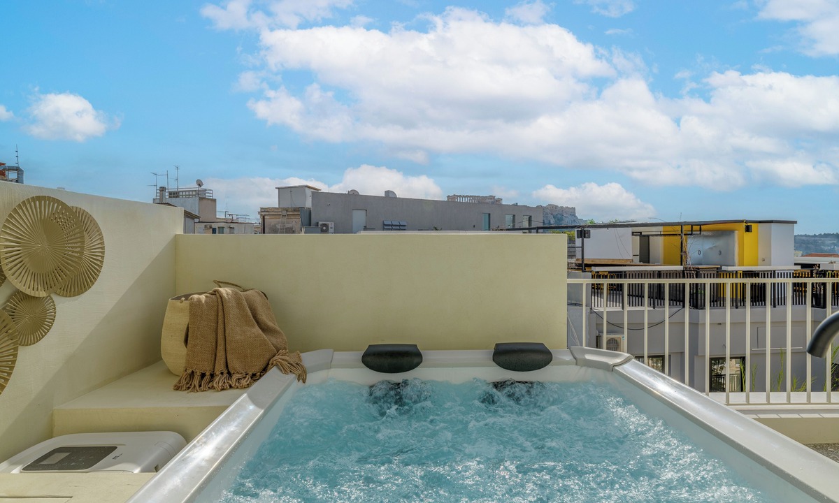 Psirri Apartment | Acropolis View Retreat with 2 Private Plunge Pools