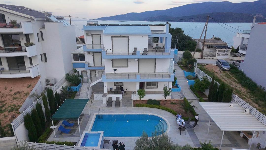 Loutra Oraias Elenis Apartment | Loutra Horizon Suite | Pool, Sea View & Comfort