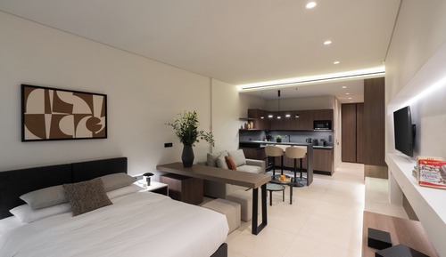 Deluxe Apartment, 1 Double Bed with Sofa bed, Balcony, City View