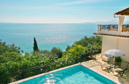 Katavolos Villa | Villa Kerkyroula Large Private Pool Walk to Beach Sea Views A C Wifi Car Not Required - 1972