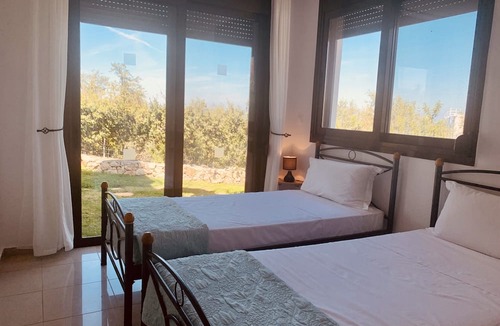 Kokkinon Khorion Villa | Boutique Villa with private garden, pool & parking. Blue flag beaches close by.