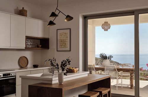 Korithi Villa | Luxury modern Villa, nestled on the mountain side with panoramic sea view.