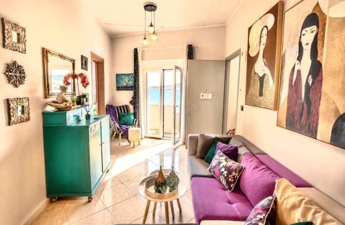 Koum Kapi Apartment | Orpheus House Beachfront 2BR Apartment with Balcony & Sea View Walk to Old Town