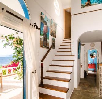 Massouri Villa | Seafront Casa Azul Villa - Getaway in Kalymnos