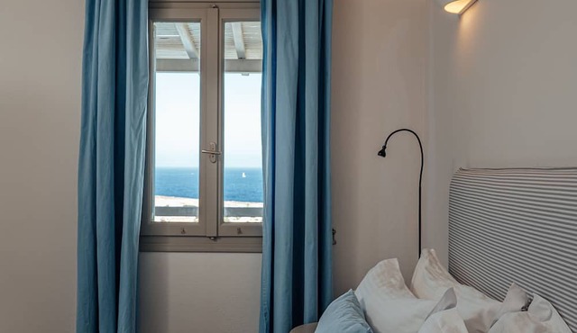 FOS retreat in Paros with pool, stunning sea view, near sandy beaches in PARIKIA PAROS
