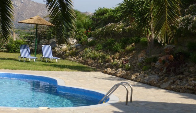 Villa with sea and mountain views, private pool and large garden