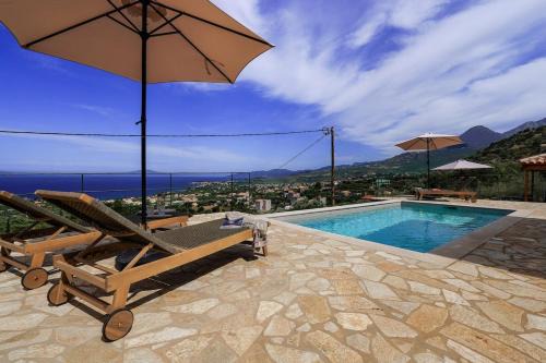 Villa Thea with Pool & panoramic Sea View